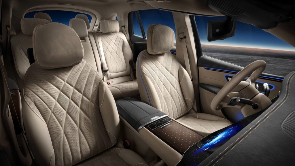 Mercedes Benz EQS SUV 450 4MATIC interior